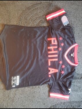 Philadelphia Stars #7 Negro League black baseball jersey Size M Rings & Crwns